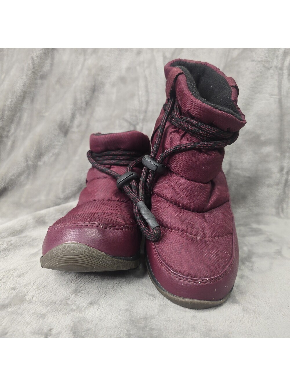 Sorel Whitney Short Waterproof Winter Snow Boots Burgundy Wine Purple Women's 6